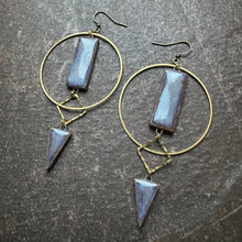 Load image into Gallery viewer, Eclipse Earrings ~ Periwinkle