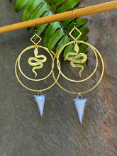 Load image into Gallery viewer, Year of the Snake Earrings ~ Periwinkle