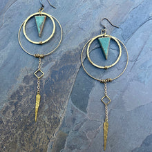 Load image into Gallery viewer, Divinity Earrings ~ Green