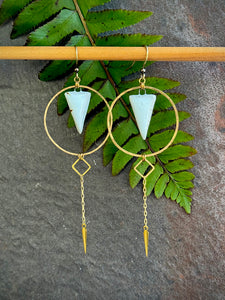 Comet Earrings ~ Oat