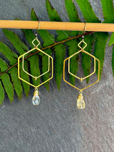 Load image into Gallery viewer, Lil Hex Citrine Earrings
