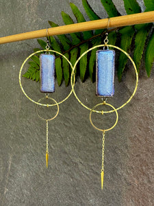 Down to Mars Earrings ~ Periwinkle