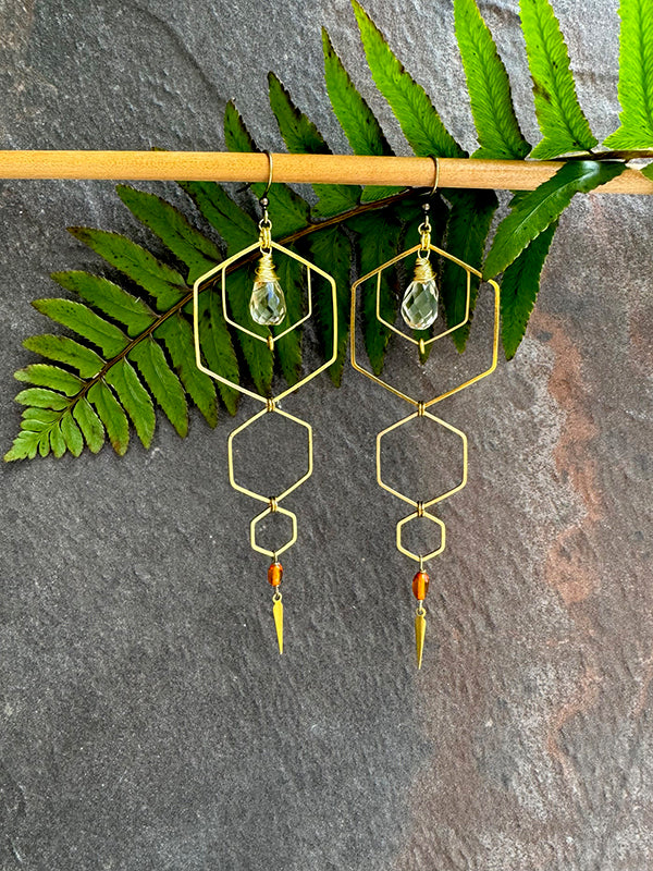 Honey and Amber Earrings