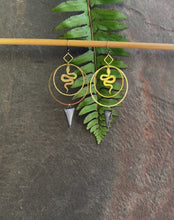 Load and play video in Gallery viewer, Year of the Snake Earrings ~ Periwinkle
