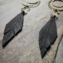 Load image into Gallery viewer, Loops and Leather Earrings
