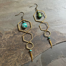 Load image into Gallery viewer, Cascade Earrings ~ Turquoise

