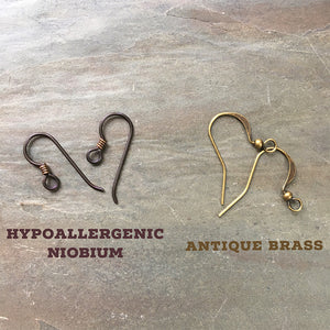 Loops and Leather Earrings